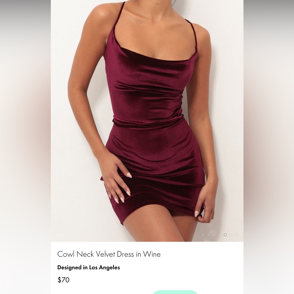 mini maroon dress